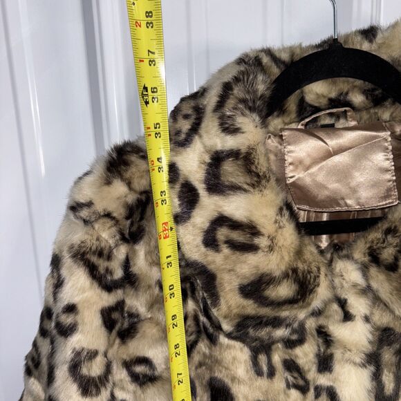 Leopard Print Faux Fur Coat Ladies Size XXL - Picture 10 of 10